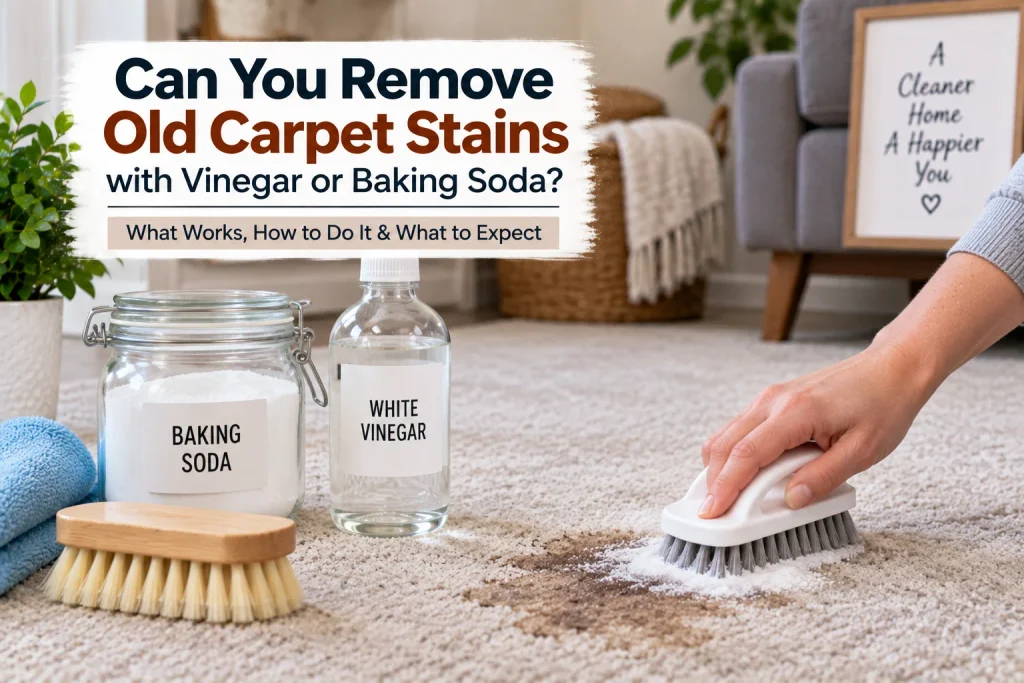 Can You Remove Old Carpet Stains with Vinegar or Baking Soda?