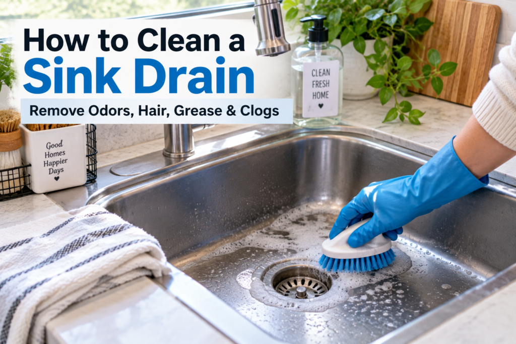 How to Clean a Sink Drain | Remove Odors, Hair, Grease & Clogs