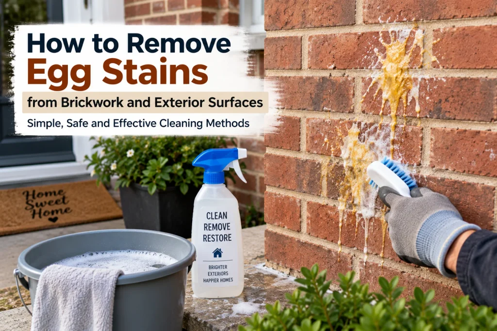 How to Remove Egg Stains from Brickwork and Exterior Surfaces