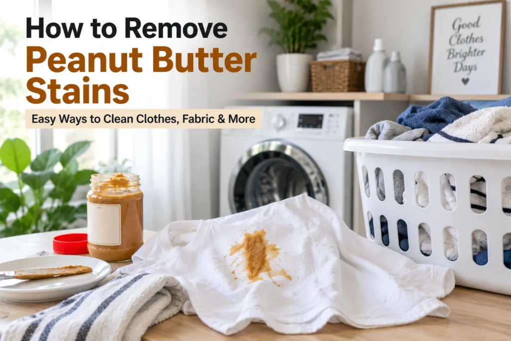 How to Remove Peanut Butter Stains | Easy Ways to Clean Clothes, Fabric & More