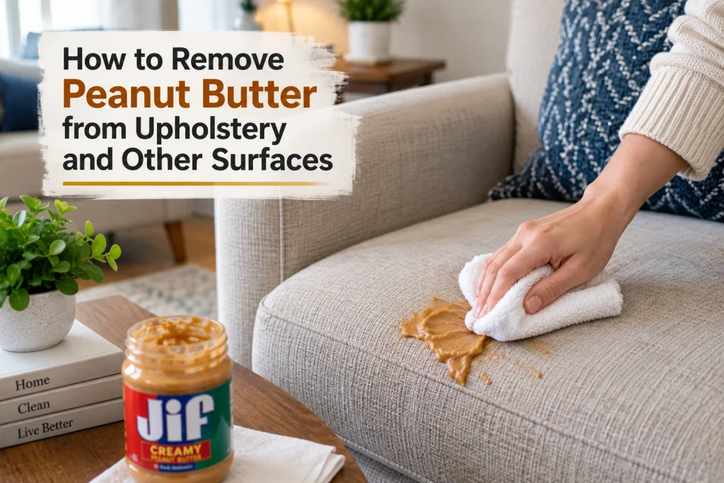 How to Remove Peanut Butter from Upholstery and Other Surfaces